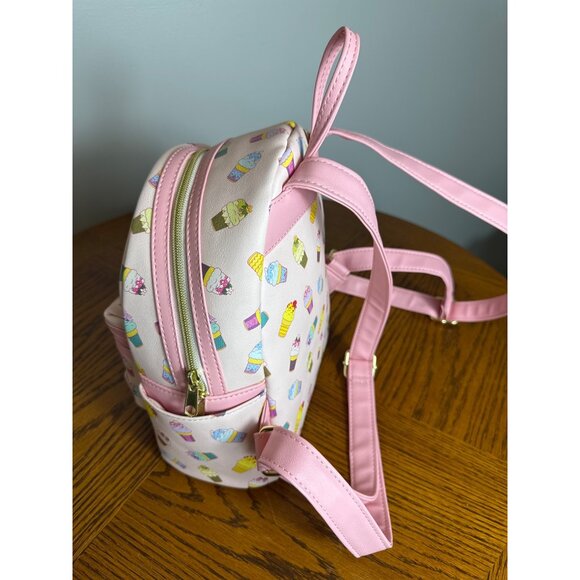 Disney Loungefly Princess Ice Cream Mini Backpack Pink - Picture 3 of 8
